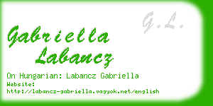 gabriella labancz business card